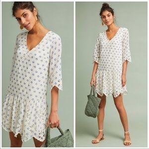 NWOT Meadow Rue by Anthropology Eyelet Tunic Dress